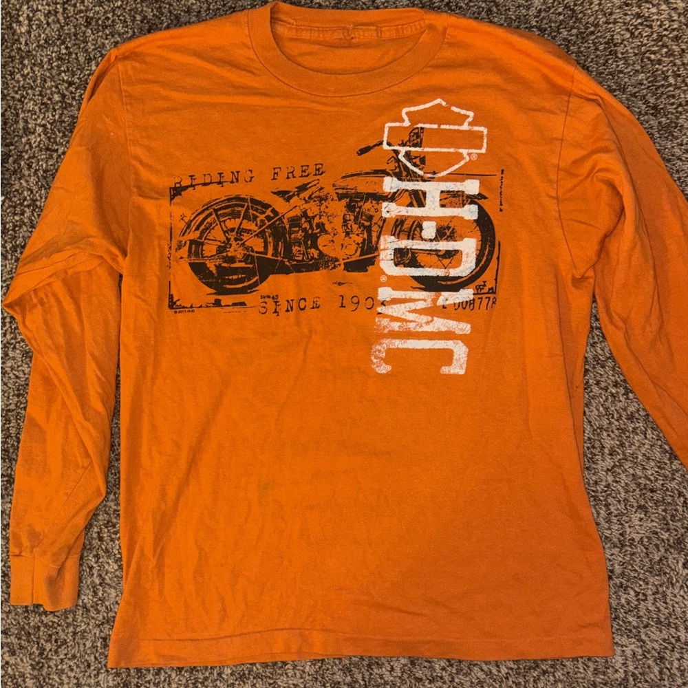 Harley Davidson Graphic Long Sleeve Shirt